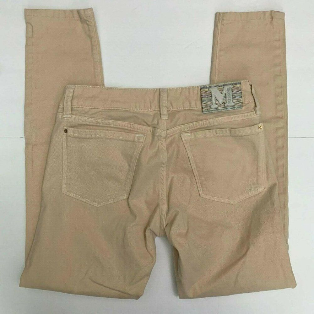 Missoni Denim Skinny Ankle Jeans 27 Peach Pink Low Rise 5 Pocket